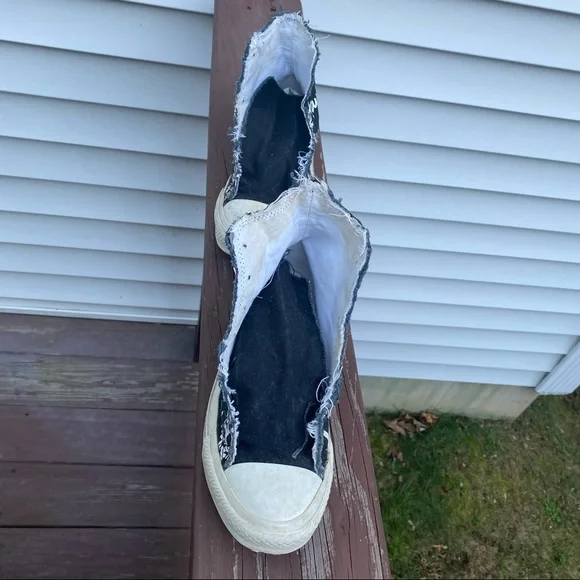 Converse CT Sketched Hi Black / White 100033f Shoes Barely Used Size 5 - Picture 10 of 10